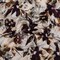 1 Yard Burgundy & White Floral Stretch Cotton Sateen Fabric A Drop of Golden Sun 55 inch Width